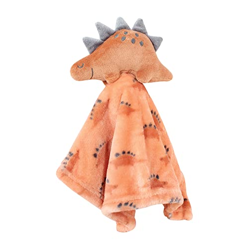 Image of Hudson Baby Unisex Baby Animal Face Security Blanket, Dino, One Size