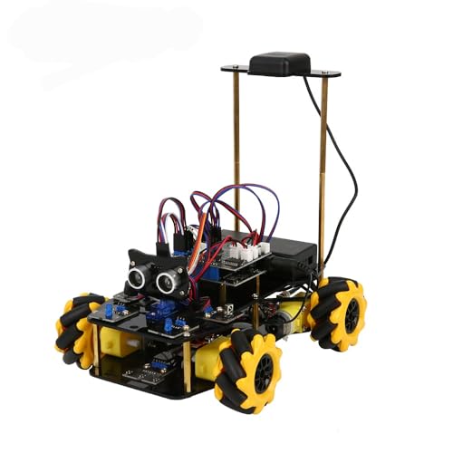 ACEBOTT Kit de Robot Enfant Voiture Intelligent 4WD, Compatible Arduino IDE, Jouet pour Garçons Filles Et Adultes, 8 Ans Et +, WiFi Et FPV, Programmable Et...