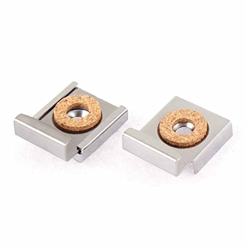 Image of uxcell Adjustable Wall Hanging Mount Mirror Clip Brackets 5 Sets