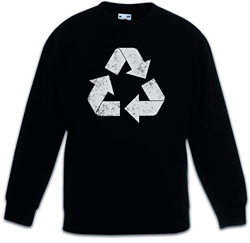 Sweat-shirt pullover pour enfants vert au style rétro classique