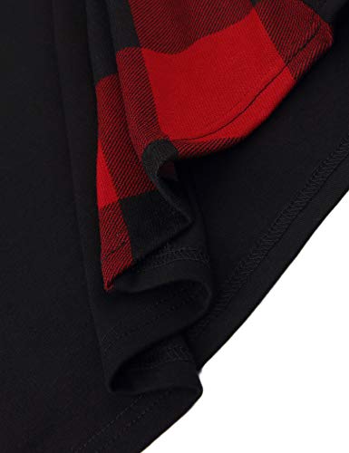 Womens Tunics Plus Size, Youtalia Juniors Tops Cowl Neck Shirt Contrast Loose Fit Trendy Tunic Tops For Leggings For Women Black Xx-Large #TOP4