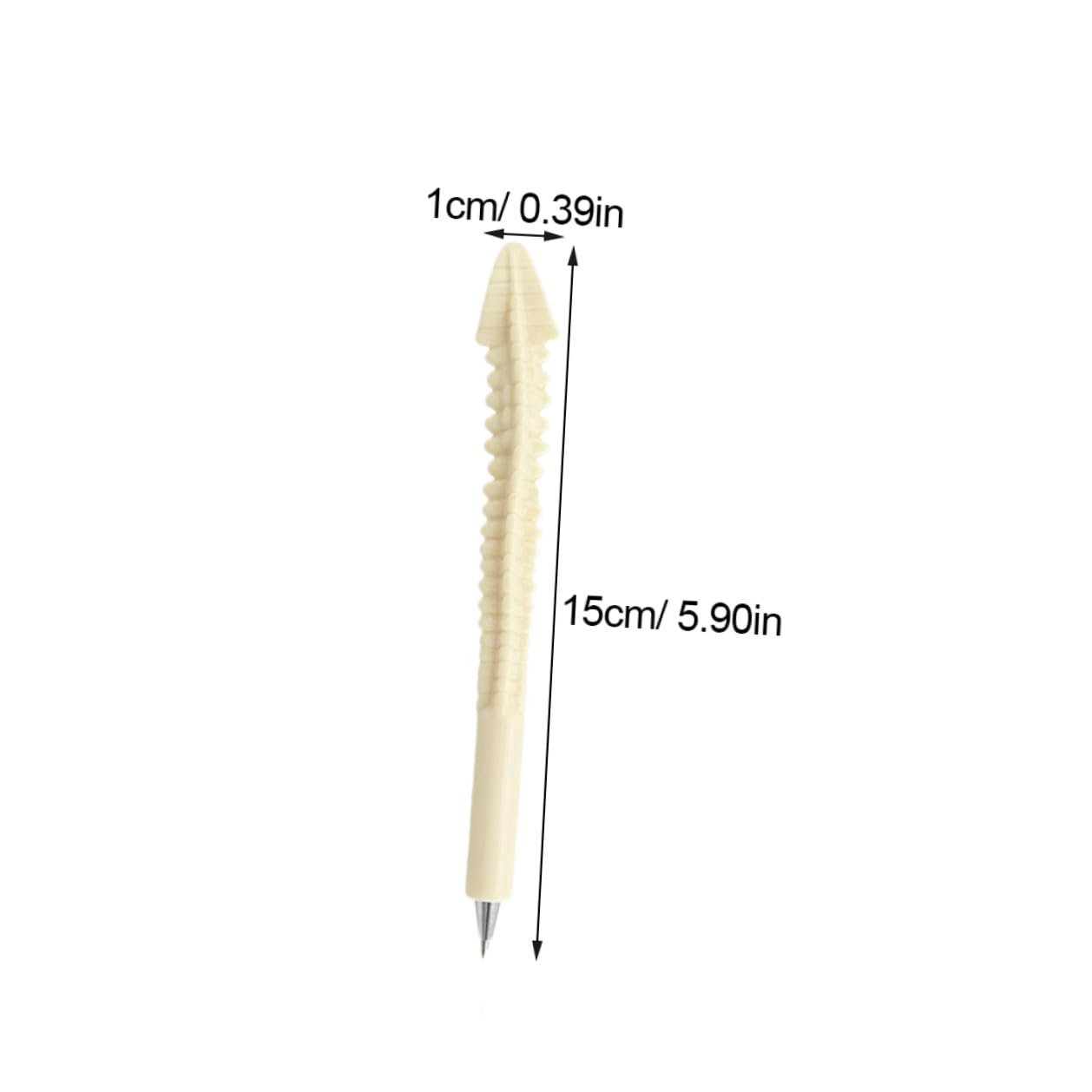 Housoutil 60 Pièces Lot de Stylos à Bille Créatifs Forme Dos Stylo Original pour de Santé Étudiants et Bureau Plastique Solide Confortable à Écrire Couleur Aléatoire