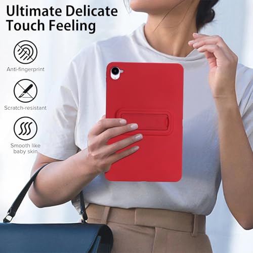 Coque Xiaomi Pad Mini 8.9 2025 rouge hybride antichoc avec support rigide - 6