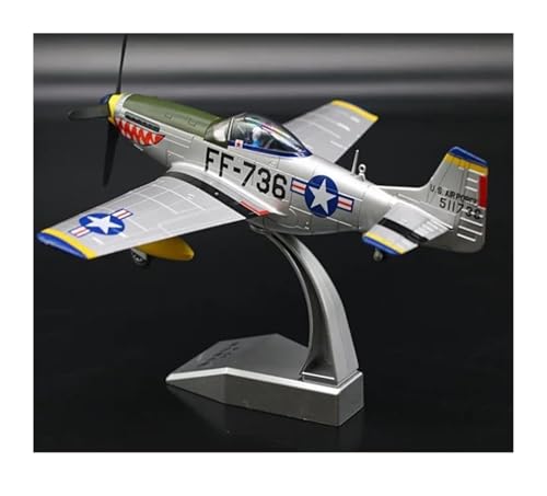 Avión P51 Mustang miniatura escala 1:48 de aleación militar 2