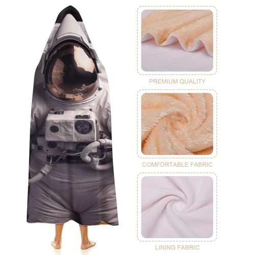 Couverture à capuche astronaute peluche pour soirées canapé - 5
