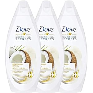 Dove, restoring ritual coconut oil almond milk shower gel – 16.9oz/500ml