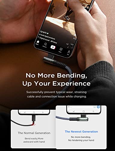 Ainope Usb C Cable Type C Charger Fast Charging 6.6Ft-2Pack 60W Usb-C To Usb-C Cable For Ipad Charger Fast Charging Cord 3.1A Right Angle Usb C Charger Type C Cable Fits All Usb C Port Devices #TOP6