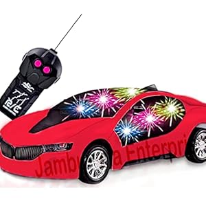 Jambuwala Enterprise Remote Controlled car, 2 Function Remote Control Car, Racing Car, Sports Car, New Model RC Car, Remote car for Kids Boys & Girls (Multi Color & Multi Design)