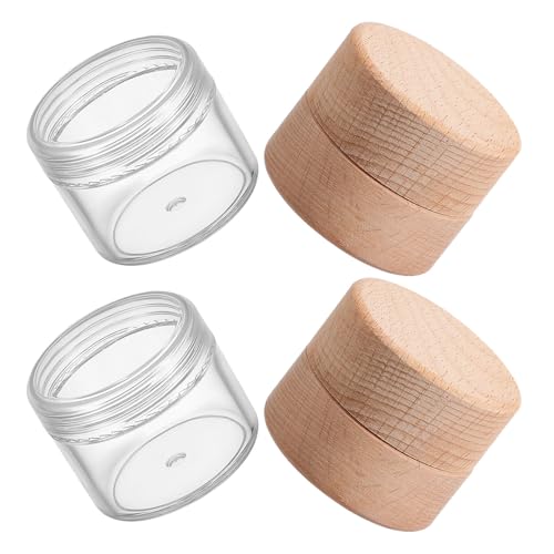 BESPORTBLE Joyero Pequeño de Madera Maciza para Anillos y Pendientes Caja Portátil con Estuche Transparente de 20 G Organizador Compacto para Viaje y Uso Diario