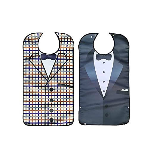 Grembiule impermeabile per adulti bavaglini per mangiare grembiule lavabile abbigliamento riutilizzabile per uomo donna grembiule