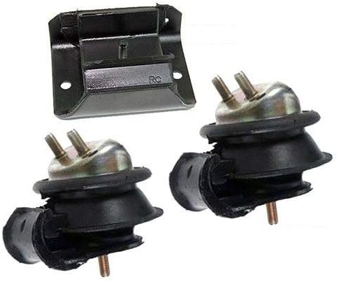 K0382 Fits 1996-2000 Nissan Pathfinder 3.3L 2WD Front L & R & Trans Mount Set 3PCS : A6382, A6382, A6381