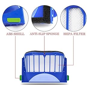 Replacement AeroVac Filters Parts Kit - 12 Pack High Efficiency Filters Compatible iRobot Roomba 500 600 Series - Vacuum Cleaner Replenishment Filter Accessories Replacement AeroVac Filters Parts Kit 12 Pack High Efficiency Filters Compatible iRobot Roomba 500 600 Series Vacuum Cleaner Replenishment Filter Accessories