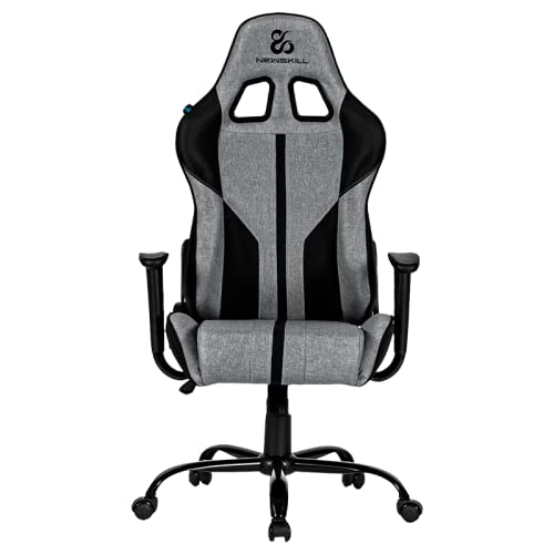 New Alternative Technologies Newskill Horus Zephyr - Silla Gaming con Diseño Ergonómico, Fabricada en Tela, Reclinable en...