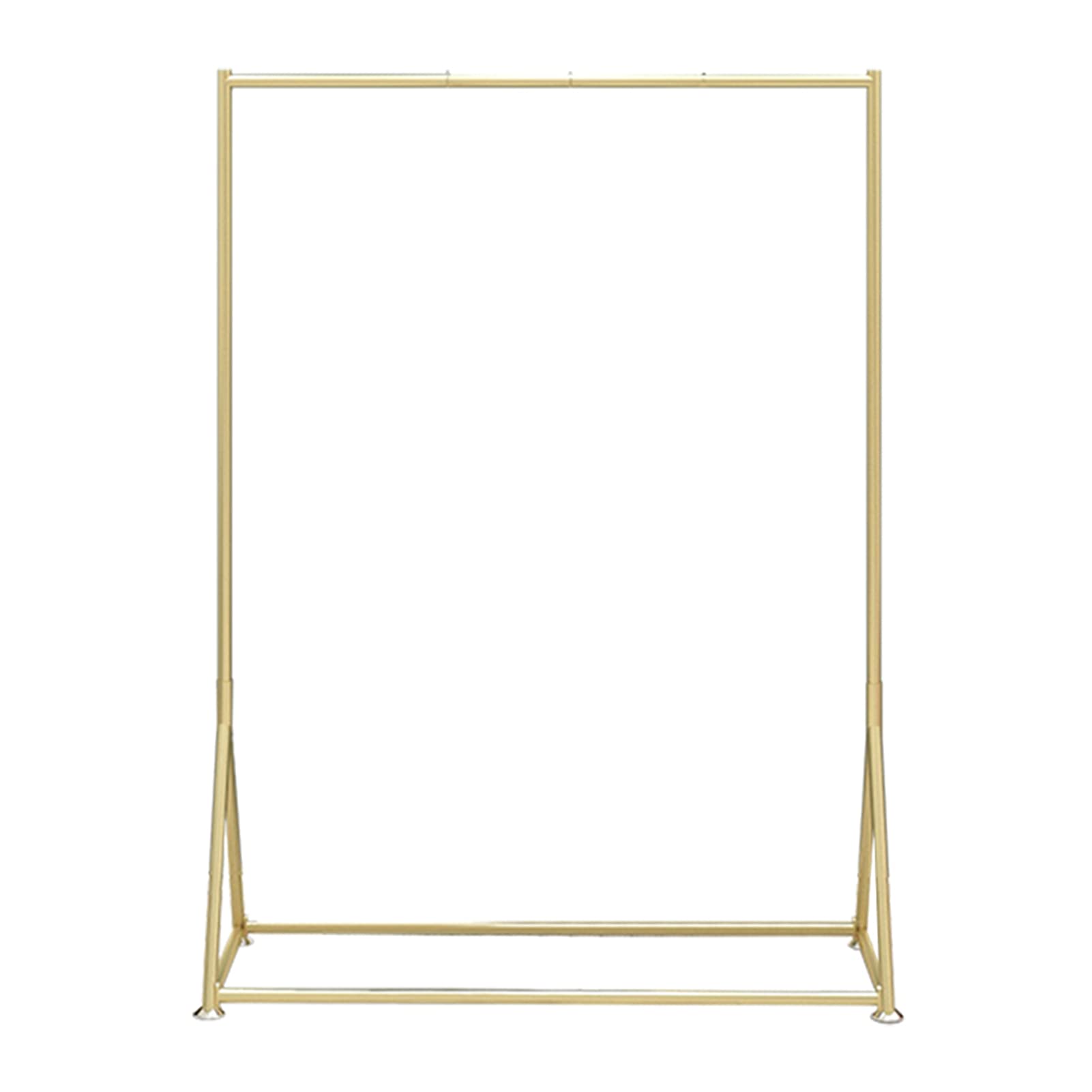 CENAP Garment Rack Metal Coat Rack Floor-Standing Clothing Rack Bedroom Large Capacity Single Rod Hanging Clothes Rack Retail Clothing Display Rack/Gold/80 * 40 * 160Cm