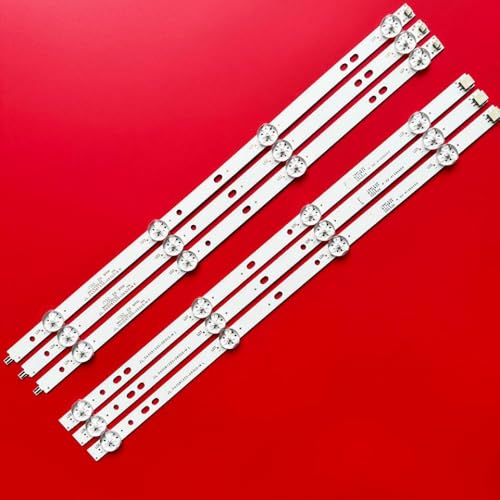 MFHgLKT LED Backlight Strip compatible con JL D43081330 083CS M LC430DUY SH A1 T43D16SF 01B DEXP F43D7000 F43D7000K 8LED(6TV(36PCS))