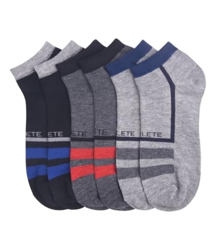 6 Pair Boys Ankle Socks