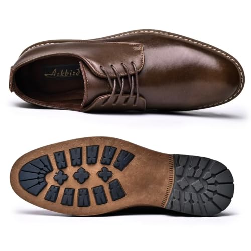 Image of Arkbird Mens Dress Shoes, Lace Up Leather Oxford