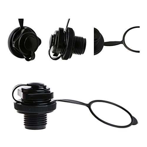 Amrka Air Valve Caps Screw For Inflatable Boat Fishing Boats Raft Airbed Outdoor, Black #TOP2