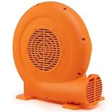 Costzon Air Blower, 750W 1.0HP Bounce House Blower with 25FT SJTW Wire & Stakes, IPX4 Air Blower for Inflatables, ETL, GFCI Plug, Perfect for Inflatable Bouncer Blower Orange