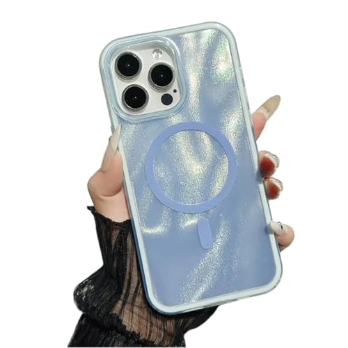 Coque arrière magnétique iPhone 14 bleu protège votre écran des rayures