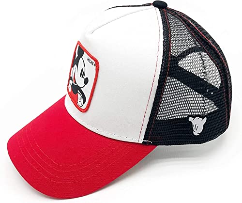 Ywotf Cartoon Baseball Cap Men Women Hip Hop Dad Mesh Hat Baseball Hat Trucker Cap For Outdoor Sports Hat Black (Red) #TOP2