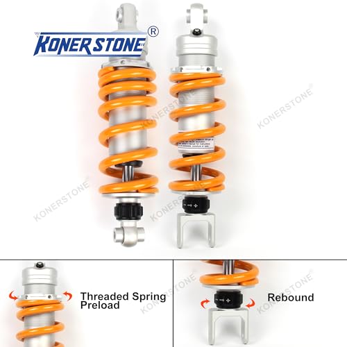 305 mm / 12 Zoll Universal Stoßdämpfer hinten kompatibel mit Honda NC700X NC700S 2012-2017 / NC750X NC750D Integra 750 2014-2020 / CBR500R 13-20 Motorradzubehör NC 700 750 Gold 1 Stück