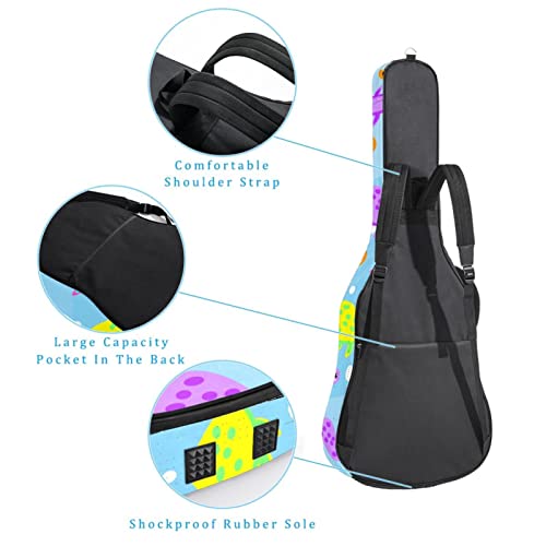 Housse imperméable pour guitare acoustique avec double bandoulière et poche Motif feuilles tropicales, Multicolore 08… - Les Beatles, Paul McCartney, John Lennon, RIngo Starr, George Harrison Housse imperméable pour guitare acoustique avec double bandoulière et poche Motif feuilles tropicales, Multicolore 08… – Image 4