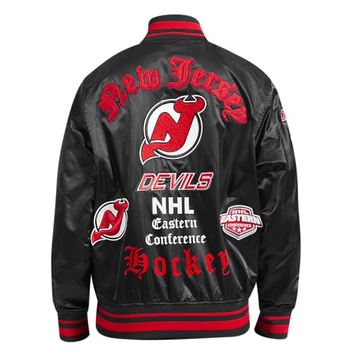 Image of Pro Standard Mens NHL Old English Satin Jacket