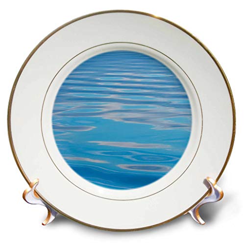 3dRose Clouds reflected in calm sea. - Porcelain Plate, 8-inch , 8 inch, White