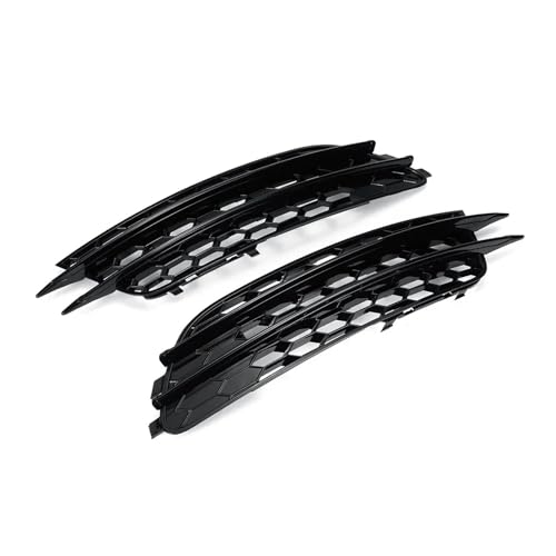 Rejilla de luz antiniebla negra para Audi A6 C7 Sedán 2012 a 2015, rejilla delantera estilo RS6
