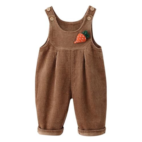 Salopette en velours côtelé bébé fille en coton durable et finitions soignées