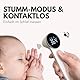 ADEBO Medical® Fieberthermometer Stirn & Ohr | 3-in-1 Infrarot-Thermometer kontaktlos | Für Babys, Kinder & Erwachsene | Misst Körper-, Objekt- & Raumtemperatur | Digitales Thermometer mit LED & Alarm