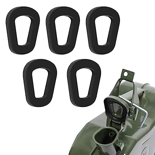 Zufoty 5Pcs Oil Can Gaskets, Gaskets Fuel Washer Seals, Rubber Fuel Can Gasket Replacement, Automotive Oil Drum Seal Ring Gasket for 20L NATO