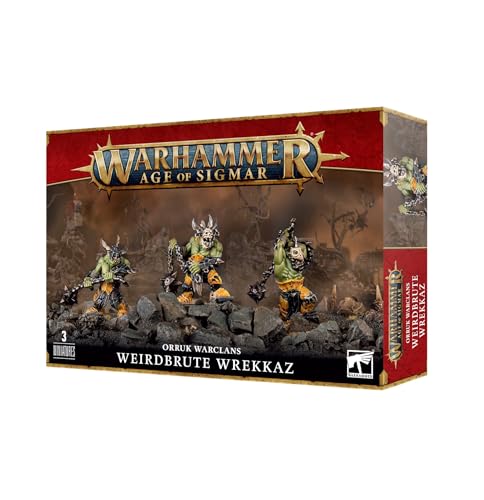 Games Workshop - Age of Sigmar - Orruk Warclans: Weirdbrute Wrekkaz, Negro