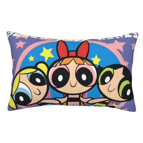 パワーパフガールズ (1) アニメ 枕カバー 軽量 抱き枕カバー 寝具カバー 防ダニ 抗菌 防臭 ファスナー付き ポリエステル 四節通用 家庭用 封筒式 枕かばー 人気 プレゼント 40x60cm(16"x24") g8nbx407