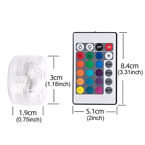 Emvanv Submersible Led Lights, Mini Underwater Light 3 Led Rgb Tea Lights Candles, Hot Tub Pond Lights With Remote For Fountain Aquariums Vase Garden Party(6Pcs) #TOP5