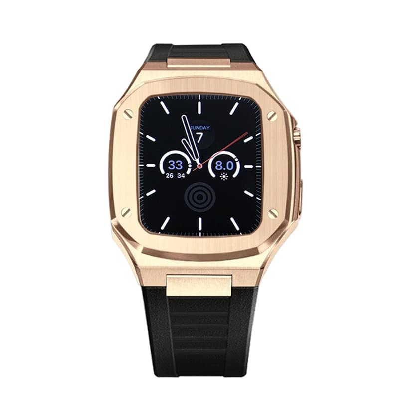 Kit modification en acier inoxydable Apple Watch 44mm boîtier luxe