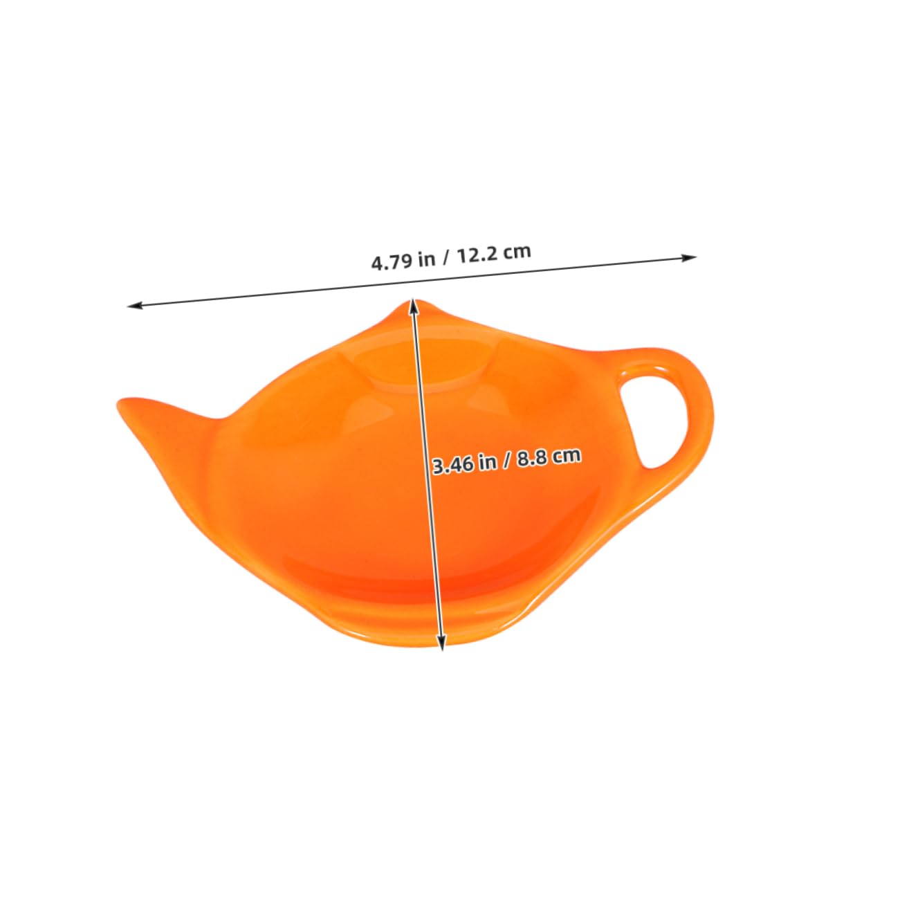 PRETYZOOM Cute Ceramic Tea Bag Holder Tea Saucer Small Teabag Organizer Decorative Tray