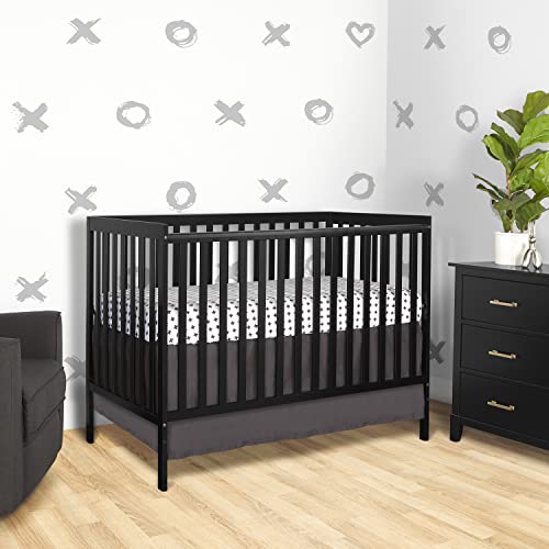 Dream On Me Synergy 5-In-1 Convertible Crib In Black, Greenguard Gold Certified #TOP2