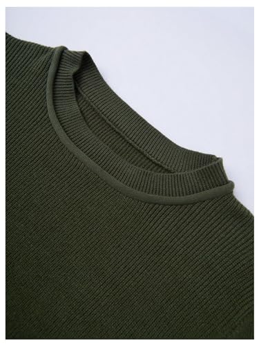 SweatyRocks Women's Casual Colorblock Striped Sweater Crewneck Long Sleeve Pullover Knit Tops3