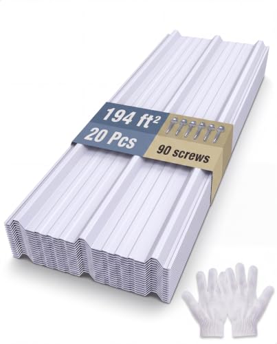 Image of GarveeLife Ribbed Metal Roofing Panels, 195 Ft
