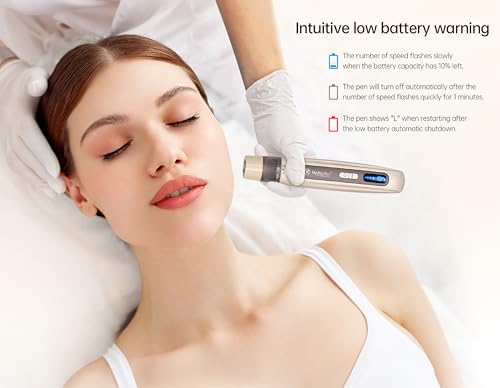 Image of Dr Choudhary Hydrapen H5 Professional Microneedling Pen, Derma Auto Pen, Brown, Skin Care Tool Kit for Face and Body