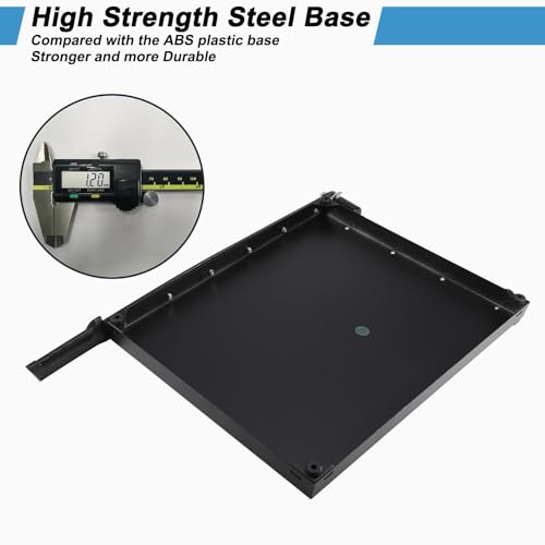Image of ISDIR Guillotine Paper Cutter 18 inch with Integrated Pressure Bar - Heavy Duty Metal Base, 15 sheet Capacity, Magnetic Guide & Safety Guard - Precision Trimmer for Cardstock, Crafts, DIY, Photos & Office
