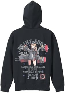 艦隊これくしょん -艦これ- プリンツ・オイゲン フルカラーパーカー ブラック Mサイズ