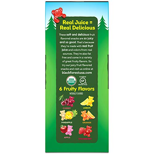 Black Forest Organic Candy, Gummy Bears, 65 Count, 0.8 Oz #TOP2