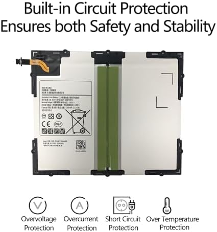 EB-BT585ABE Battery Compatible with Galaxy Tab A 10.1 inch 2016 SM-P580 SM-T580 SM-P585M EB-BT585ABA Series Tablet SM-T585C SM-T587 SM-T587P 3.8V 7300mAh 27.74Wh — 사진 4