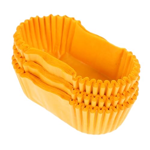 Mikikit Moldes Rectangulares para Magdalenas Resistente Altas Temperaturas Antiadherentes y Prueba de Grasa para Cupcakes Muffins y Pasteles Fiestas y Celebraciones