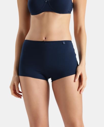 Image of Jockey SS04 Women High Coverage Super Combed Cotton Elastane Stretch Boy Leg (Pack of 2)