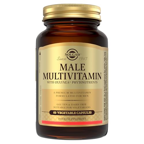 Solgar Male Multiple Tablets - Pack of 60 - Supports Metabolism and Reduces Fatigue - Immunity Health and Bone Heart - Vegan