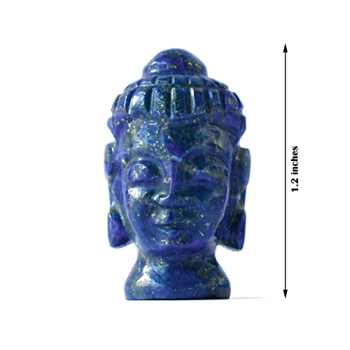 Cabeza de Buda de lapislázuli para aliviar estrés y equilibrar energía 2